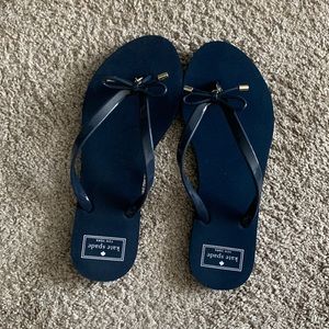 Navy Blue Kate Spade Flip Flops